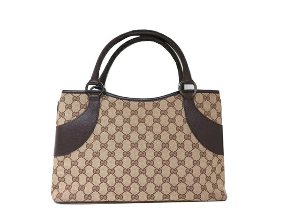 Gucci bag tote GG canvas Beige Cream brown